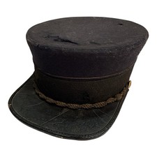 Vintage 1900s Boston Maine RR Train Railroad conductors hat Basch Hat Co picture