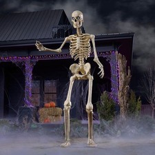 Giant Skeleton 12 FT Sized Skelly LifeEyes LCD Eyes Halloween Decoration Decor picture