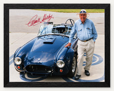 12X9.5 FRAMED CARROLL SHELBY SIGNED 2001 CAR COLLECTOR MAGAZINE REPROD PRINT picture