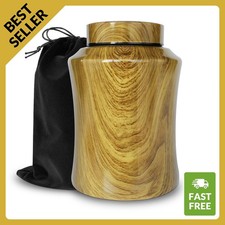 Large Cremation Urn for Human Ashes Adult 180 lbs - Best Offer - Wood Texture picture