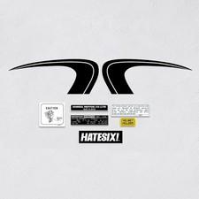 Sticker Decal Honda CB 350 1972 side cover fuel tank picture