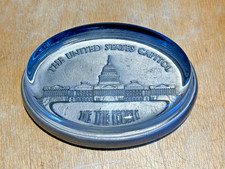 Pewter Resin Paperweight US Capitol Building Senate House Representatives picture