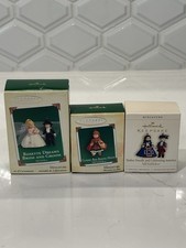 Lot Of 3 Hallmark Miniature Keepsake Ornaments Madame Alexander 2004 2005 2006 picture