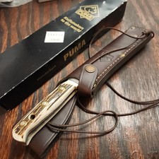 Puma 116396 Handmade Bowie Fixed Blade Knife W/Sheath Germany 11