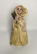 Vintage Rex Benson Fired Pottery Figure Woman Sculpture Clothing Spaghetti Hair picture