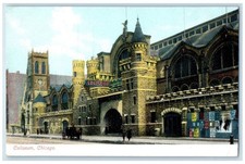 c1910's Coliseum Building Street View Chicago Illinois IL Antique Postcard picture