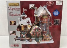 2017 Lemax Signature Elf Made Toy Factory Lighted Music Christmas Village Works picture
