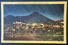 Vintage Jerome, AZ Postcard c.1943 Mingus Mountain Night View Proctor Lollesgard picture