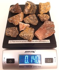 14 Ounces of Orbicular Leopard Skin Jasper Rough Bulk Lot For Tumbling Lapidary picture