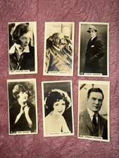 1925 Lambert & Butler Popular Film Stars A Lot Of 6 Silent Film Stars Strip Card picture