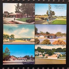 [6] Paso Robles California Motel postcards [all posted] picture