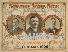 1906 WORLD SERIES SCORECARD Cover Photo - Chicago WHITE SOX Cubs  (144-b) picture