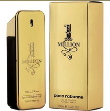1 Million by Paco Rabanne EDT TESTER Spray 3.4oz Tester for Men New in Box USA picture
