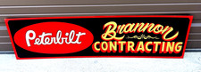 CUSTOM Order a PETERBILT TRUCK SIGN For YOUR BUSINESS Shop / Trucking Co. Semi picture