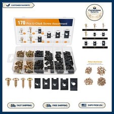 Comprehensive 170PCS U-Clip and Screw Set - Essential Tools for Vehicle Repair picture