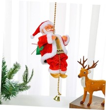 Santa Claus Electric Climbing Musical Chimney Rope Christmas Decoration NEW picture