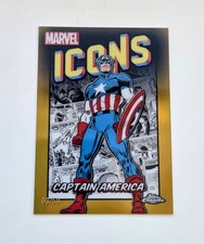 2024 Topps Chrome Marvel Captain America /50 Gold Icons picture