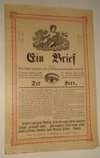 1870s PA German Himmelsbrief Broadside Jesse Hawley Reading Pa Magdeburg Eye picture