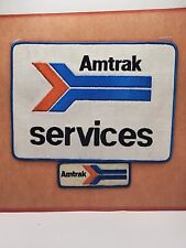 RARE Railfan 2PC Amtrak and Amtrak Services Patches 4in And 10in picture
