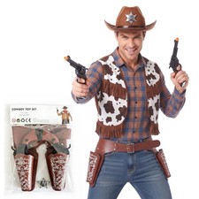 GAGIFT WORLD Cowboy Toys Gun and Western Holster Set for Adults picture