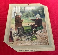 VINTAGE 1920 FALLS RUBBER CO. ADVERTISING CALENDAR CUYAHOGA FALLS, OHIO picture