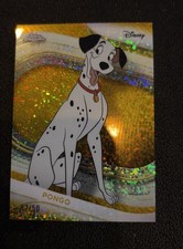 2025 Topps Chrome Disney Pongo #101 50/50 Gold Refractor /50 picture
