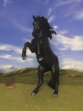 OOAK cm Custom Horse Breyer Collecta Warlander To A Young Friesian Mare *Wow* picture