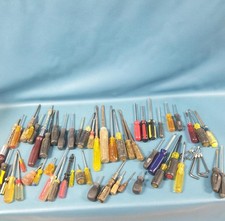 Large Lot Of Grandpa's Screwdrivers Vintage/Wooden & Modern; Phillips/Straight picture