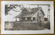 1910 RPPC: ELDEN BRUSH HOUSE real photo postcard WELLSDALE VALLEY