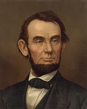 ABRAHAM LINCOLN PAINTING 11x14 GLOSSY PHOTO PRINT picture