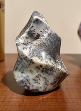 Polished Dendritic Opal Freeform Flame Display Stone w/ UV Fluorescence - 1 lb picture