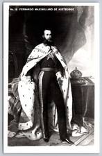 VTG Fernando Maximiliano De Austburgo Mexico Emperor Executed 1867 RPPC Postcard picture
