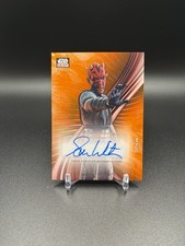 2025 Topps Star Wars Galaxy Card Maul Auto Sam Witwer /25 Orange picture