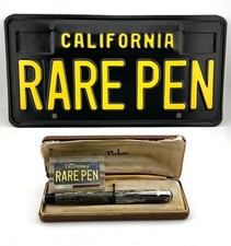 Vintage Large PARKER ROYAL CHALLENGER Sword Fountain Pen 14K Med FLEX boxed picture