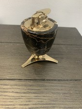 Vintage Ronson Varaflame Valiant Table Lighter Marble Base England Mid-Century picture