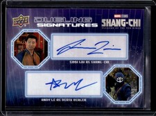 Simu Liu / Andy Le 2023 Upper Deck Marvel Shang-Chi #DS-SLAL Dueling Auto /25 picture