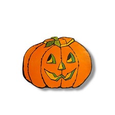 Vintage Eureka Cutout Pumpkin Jack o Lantern Halloween Fall 8.5