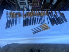 Huge Group Of 41 Pictured Buck Brothers Patternmaker Chisels Gouges Etc . Plus 4 picture
