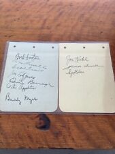 Wes and Rick Ferrell Signed Album Pages Among Others all Fountain Pen picture