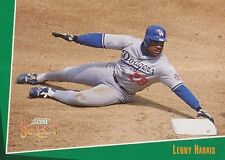 #384 LOS ANGELES DODGERS # LENNY HARRIS # BASEBALL CARD SCORE SELECT MLB 1992 picture