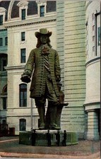 William Penn Statue City Hall Philadelphia PA 1909 Vintage Postcard 5P22-2 picture