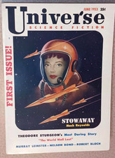 First ISSUE #1 Vintage June 1953 UNIVERSE Science Fiction SCI-FI Pulp Magazine picture