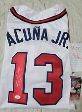 Ronald Acuna Jr Signed Custom Jersey Atlanta Braves JSA Hologram MLB Auto Star picture