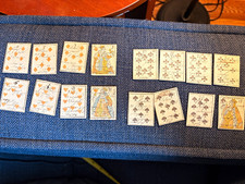16 Antique French Petit Etteilla Fortune Telling Cards Handwritten 19th C picture