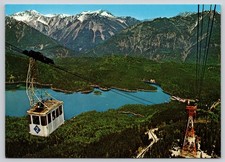 Eibsee-Seilbahn Cable Car Descent Zugspitze Ammergauer Alps Postcard picture