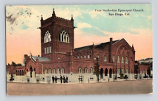 1915. SAN DIEGO, CAL. FIRST METHODIST EPISCOPAL CHURCH. POSTCARD RR18 picture