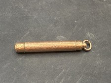 Vintage Fairchild Gold Plate Telescoping Mechanical Pencil Charm picture