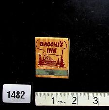 VINTAGE MATCHBOOK BACCHI'S INN HOTELS, RESTAURANTS LAKE FOREST picture