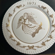 Vintage 1971 Spode Christmas Plate Angel Ding Dong Bone China England picture