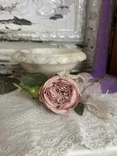 Vintage Alabaster Marble Birdbath Italy Missing Birds. picture